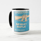 M16 A1 Handmatige koffie-Mok van de bediener Mok (Voorkant links)