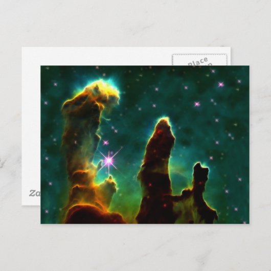 M16 Eagle Nebula of Creation Pillars Briefkaart (Voorkant / Achterkant)