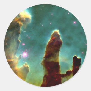 M16 Eagle Nebula of Creation Pillars Ronde Sticker
