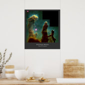 M16 Eagle Nebula "Pillars of Creation"-poster Poster (Keuken)
