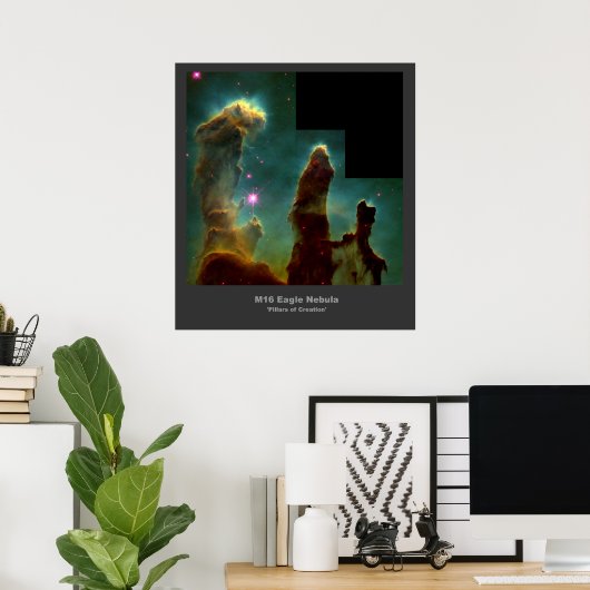 M16 Eagle Nebula "Pillars of Creation"-poster Poster (Thuiskantoor)