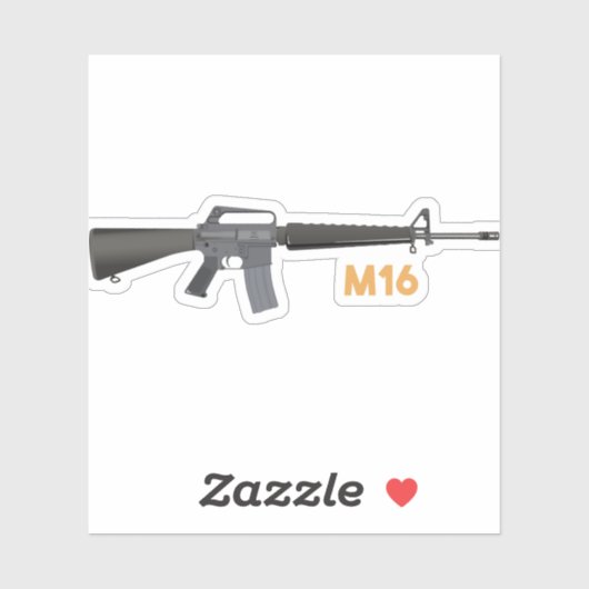 M16 Rifle Sticker (Vel)