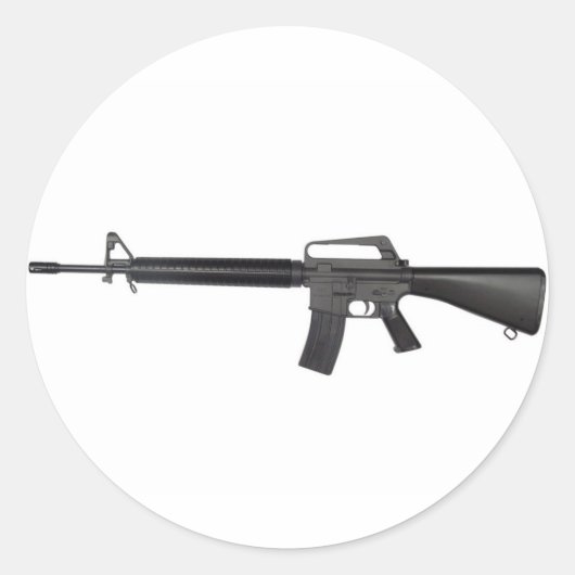 M16 RONDE STICKER (Voorkant)