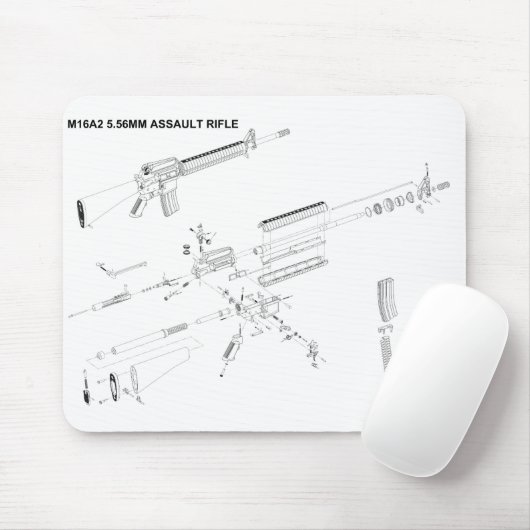 M16A2 Muismat van asfaltriemen (Met muis)