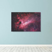 M17, De Omega Nebula in Boogschutter Canvas Afdruk (Insitu (Houten vloer))