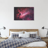 M17, De Omega Nebula in Boogschutter Canvas Afdruk (Insitu (Slaapkamer))
