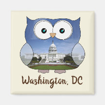 M190132 mollige uil | Washington DC i Souvenir