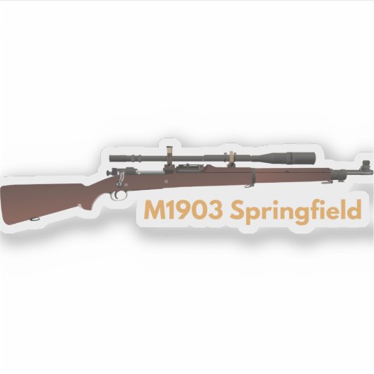 M1903 Sniperriffel Sticker (Voorkant)