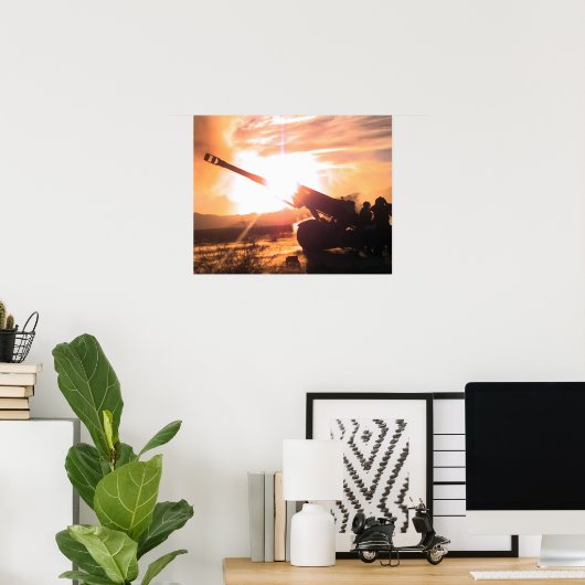 M198 155 mm - Towed Howitzer Poster (Thuiskantoor)