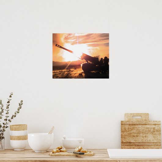 M198 155 mm - Towed Howitzer Poster (Keuken)