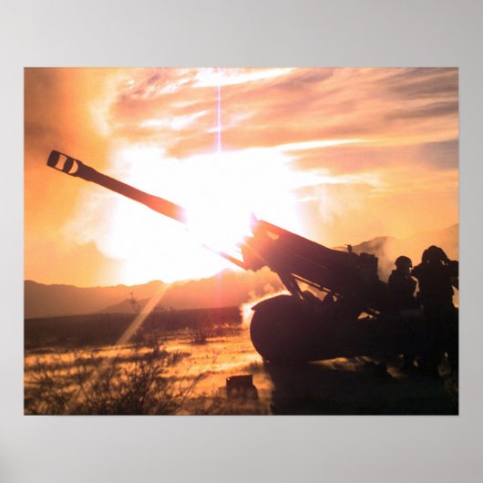 M198 155 mm - Towed Howitzer Poster (Voorkant)