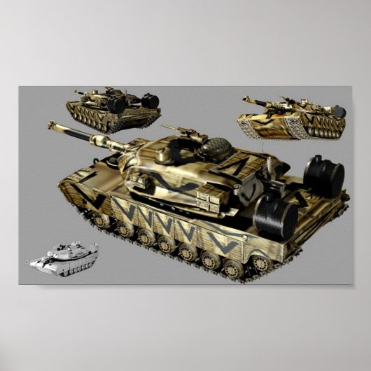 M1 ABRAHAMS POSTER (Voorkant)