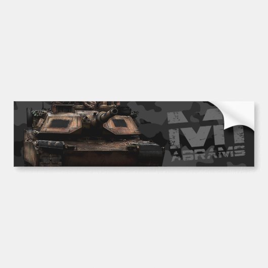 M1 Abramen Bumpersticker (Voorkant)