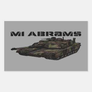 M1 Abramen Rechthoekige Sticker