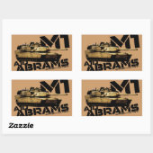 M1 Abramen Rechthoekige Sticker (Vel)