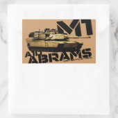 M1 Abramen Rechthoekige Sticker (Tas)