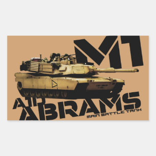 M1 Abramen Rechthoekige Sticker