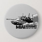 M1 Abramen Ronde Button 4,0 Cm (Voorkant)