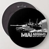 M1 Abramen Ronde Button 6,0 Cm (Voorkant /achterkant)