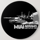 M1 Abramen Ronde Button 6,0 Cm (Voorkant)