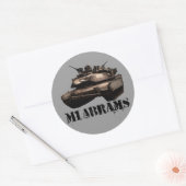 M1 Abramen Ronde Sticker (Envelop)