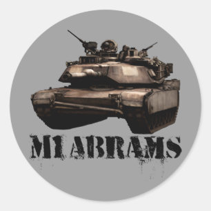 M1 Abramen Ronde Sticker