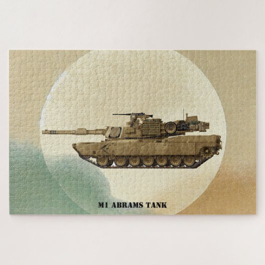M1 Abrams: Iconische Amerikaanse gevechtstank Legpuzzel (Horizontaal)
