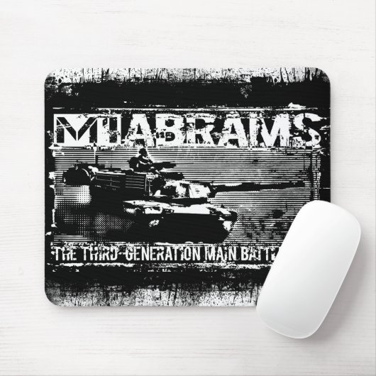 M1 Abrams Mousepad Muismat (Met muis)