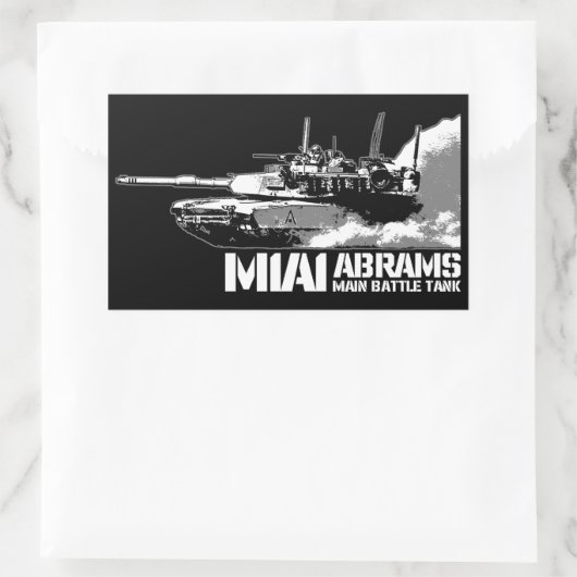 M1 Abrams Rechthoekige Sticker (Tas)