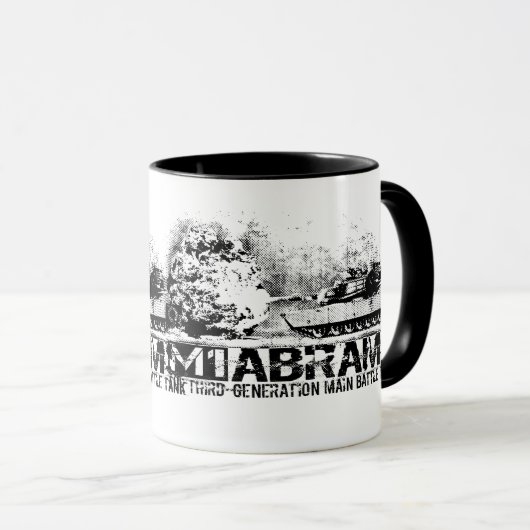M1 Abrams Ringer Koffie Mok (Voorkant rechts)