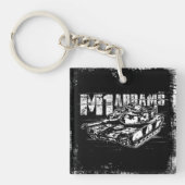 M1 Abrams Square (dubbelzijdige) Sleutelhanger (Voorkant)