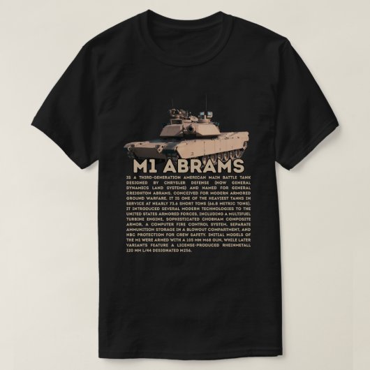 M1 Abrams Tank (Design voorkant)