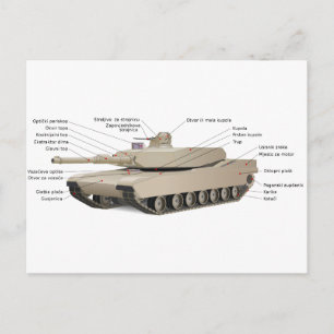 M1 Abrams Tank Briefkaart
