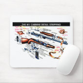 M1 Carbine gestript Muismat (Met muis)