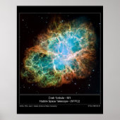 M1 Crab Nebula poster (Voorkant)