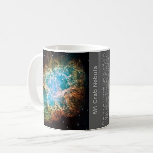 M1 de krab nebula koffiemok (Voorkant links)