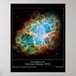 M1 de krab nebula poster