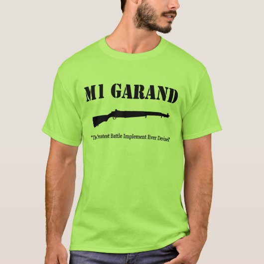 M1 Garand - kleur "Stone" T-shirt (Voorkant)