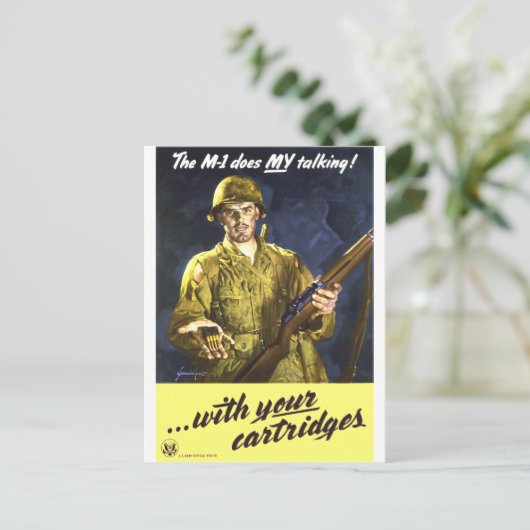 M1 Talks voor mij Briefkaart (Staand voorkant)