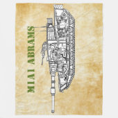 M1A1-ABRAMEN FLEECE DEKEN (Voorkant)