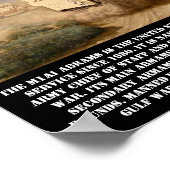 M1A1 Abrams Battle Tank afdrukken Poster (Hoek)