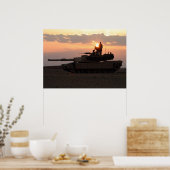 M1A1 Abrams hoofdslagtank Poster (Keuken)