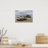 M1A1 Abrams hoofdslagtanks Poster (Keuken)