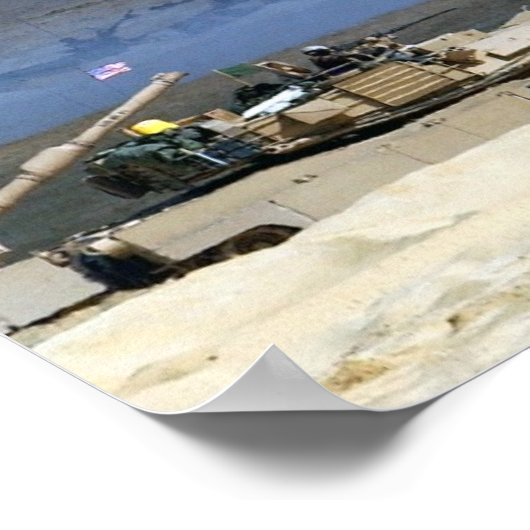 M1A1 Abrams hoofdslagtanks Poster (Hoek)