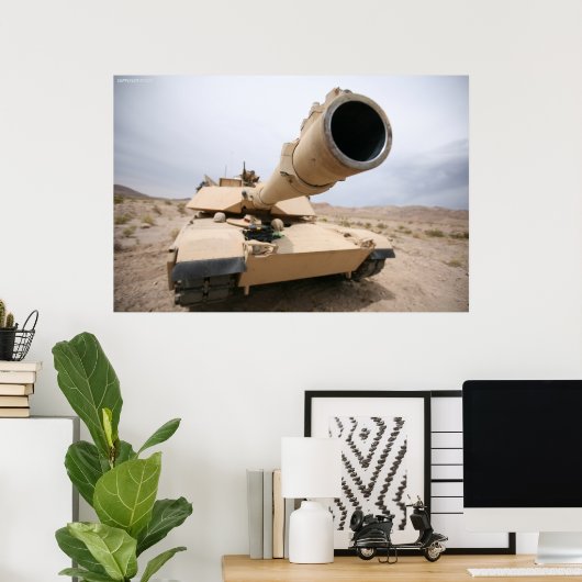 M1A1 Abrams Poster (Thuiskantoor)