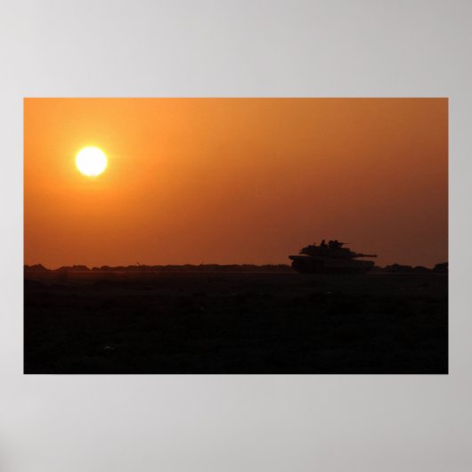 M1A1 Abrams Poster (Voorkant)