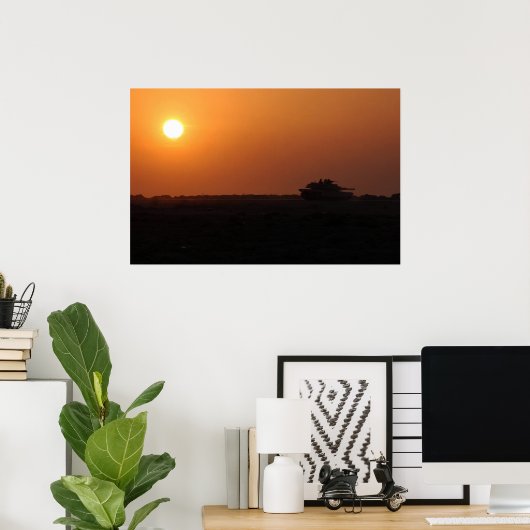 M1A1 Abrams Poster (Thuiskantoor)