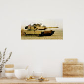 M1A1 Abrams tank Poster (Keuken)