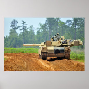 M1A1 Abrams tank Poster