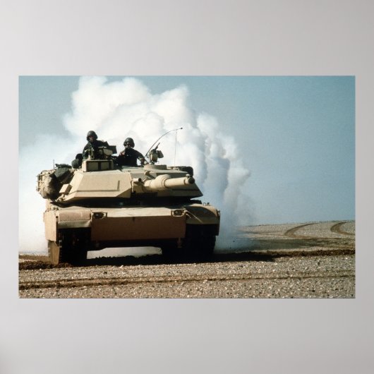 M1A1 Abrams tank Poster (Voorkant)